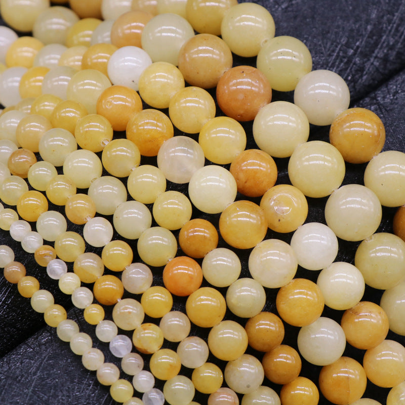 Yellow Jade Loose Bead Strand