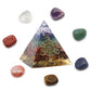 Chakra Tumble&Resin Chakra Pyramid Set