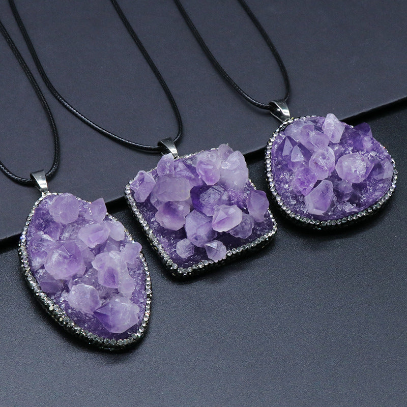 Amethyst Cluster Necklace