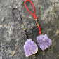 Amethyst Cluser Keychain Hanger