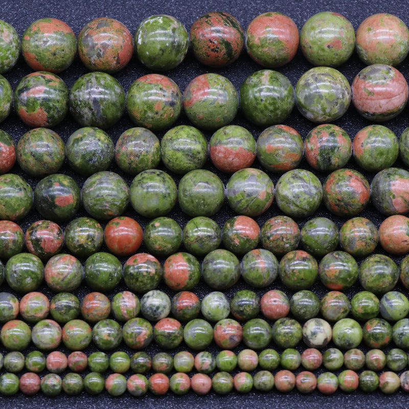 Unakite Loose Bead Strand