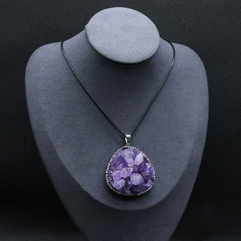 Amethyst Cluster Necklace