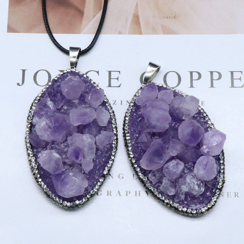 Amethyst Cluster Necklace