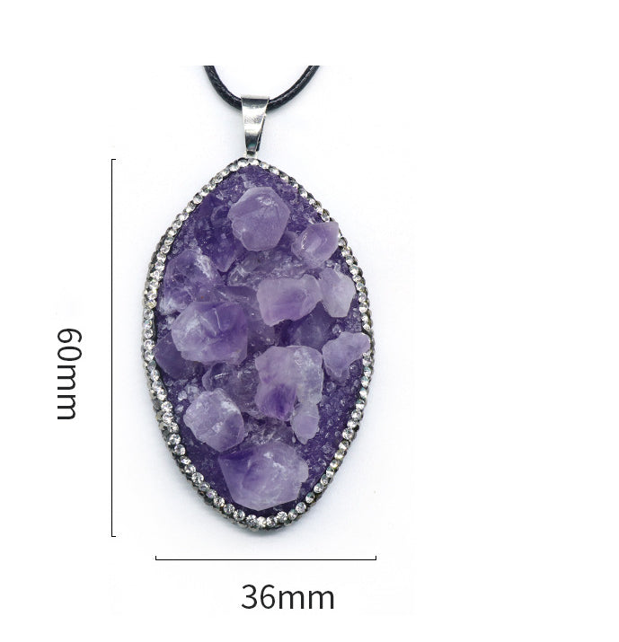 Amethyst Cluster Necklace