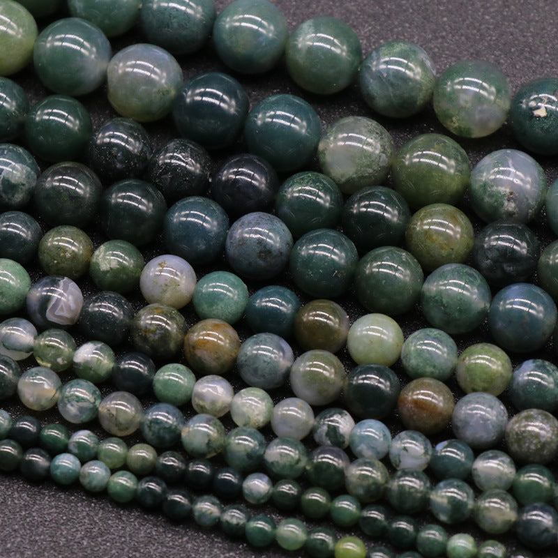 Moss Agate Loose Bead Strand