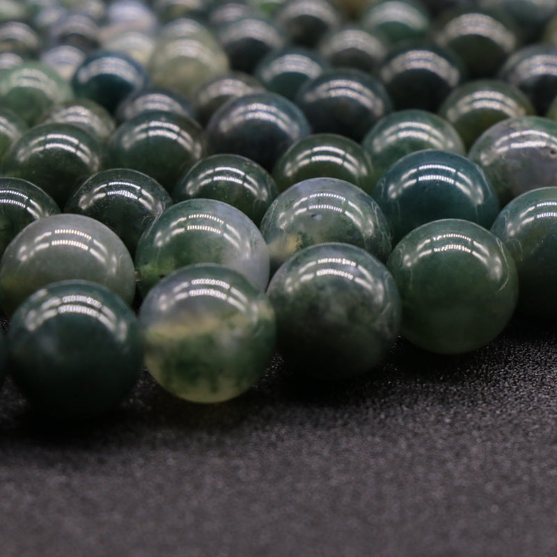 Moss Agate Loose Bead Strand