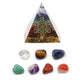 Chakra Tumble&Resin Chakra Pyramid Set