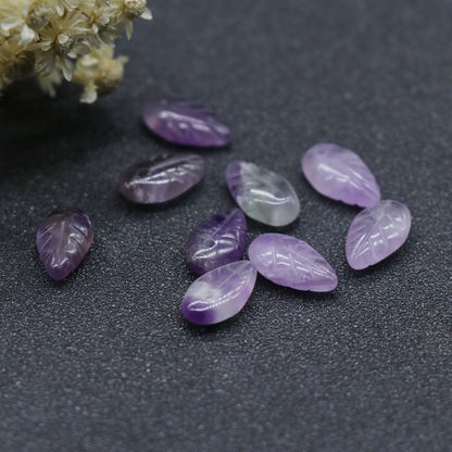 Amethyst Leaf Pendant