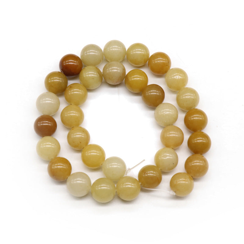 Yellow Jade Loose Bead Strand