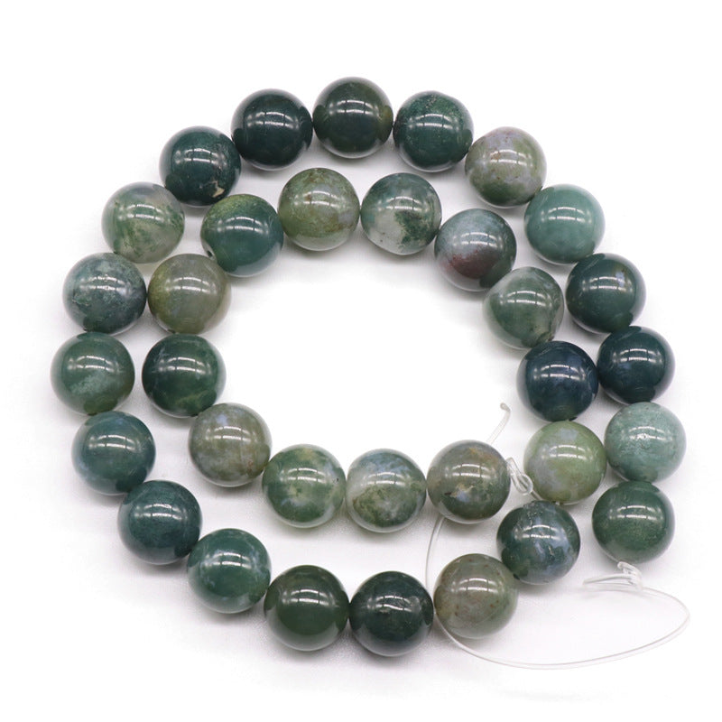 Moss Agate Loose Bead Strand