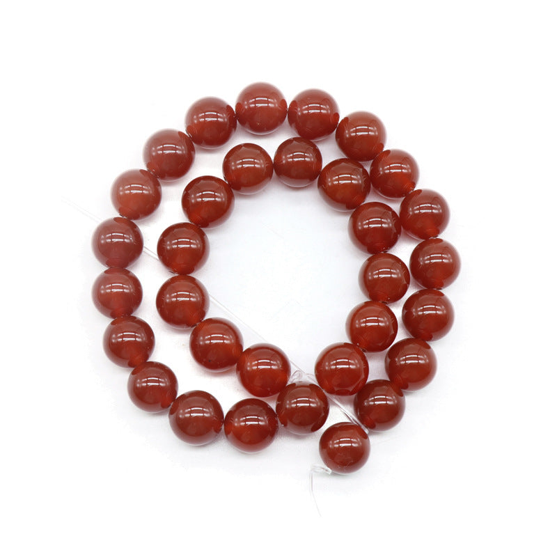 Red Agate Loose Bead Strand