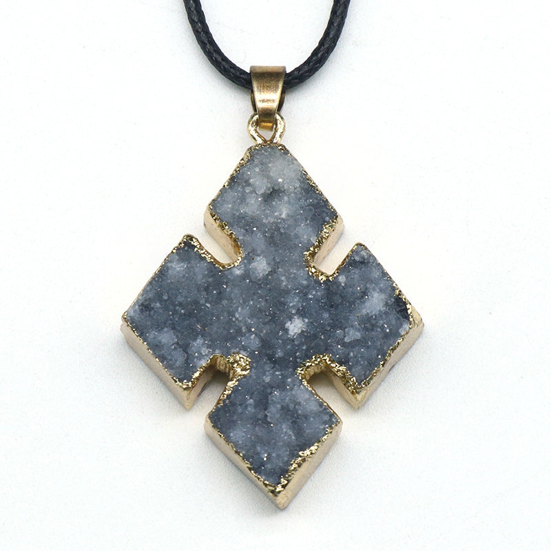 Brazilian Agate Leaf Necklace