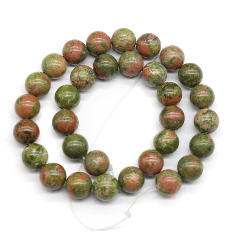 Unakite Loose Bead Strand