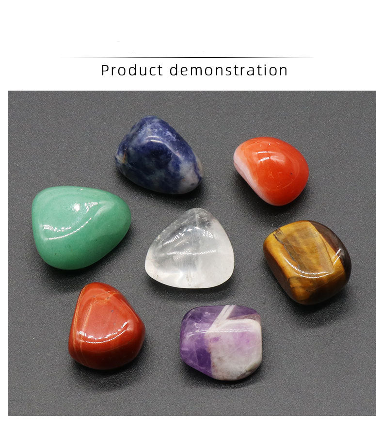 Chakra Tumble&Resin Chakra Pyramid Set