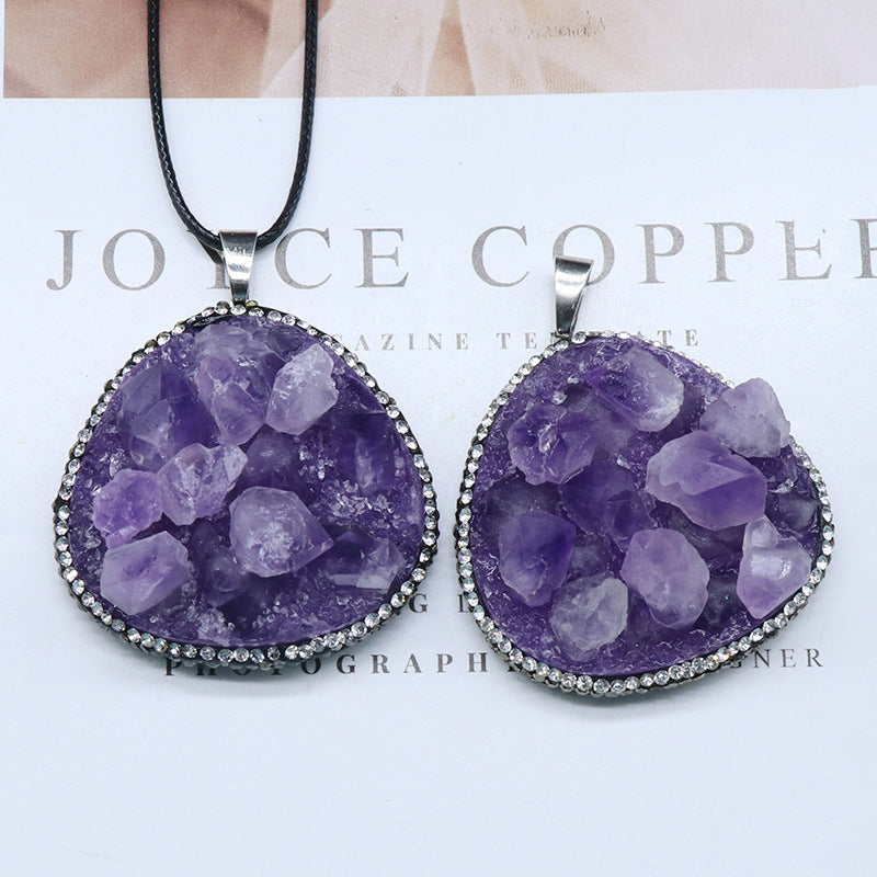 Amethyst Cluster Necklace