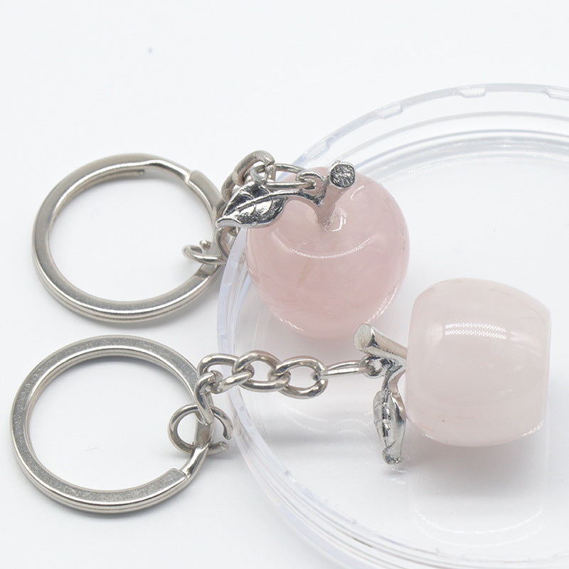 Crystal Apple Keychain