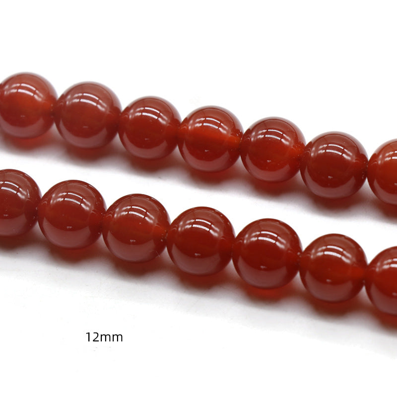 Red Agate Loose Bead Strand