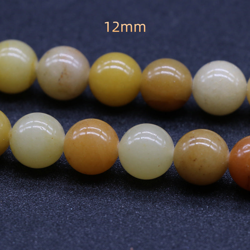 Yellow Jade Loose Bead Strand