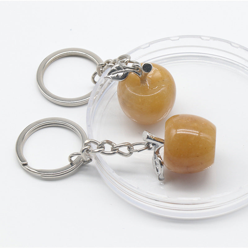 Crystal Apple Keychain