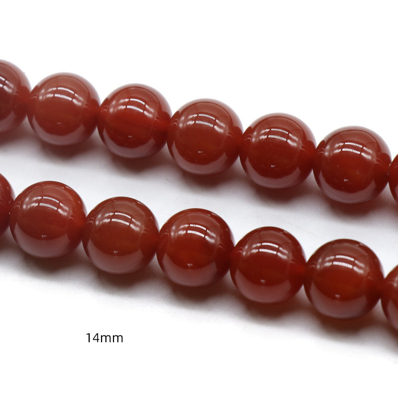 Red Agate Loose Bead Strand