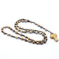 Prayer Bead Crystal Cross Necklace