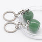 Crystal Apple Keychain