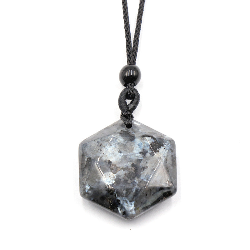 Crystal Hexagon Merkaba Star Necklace