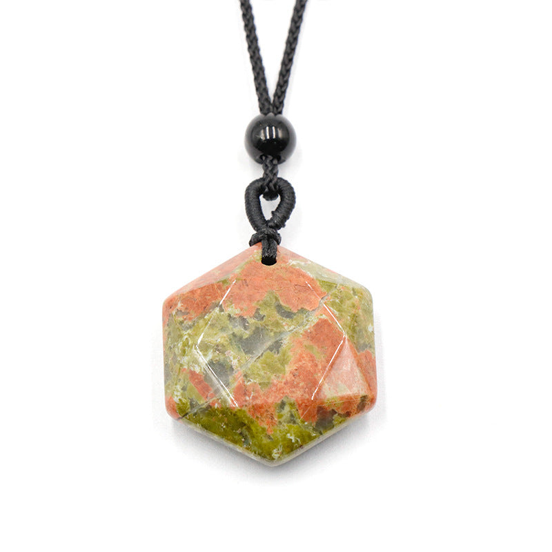 Crystal Hexagon Merkaba Star Necklace