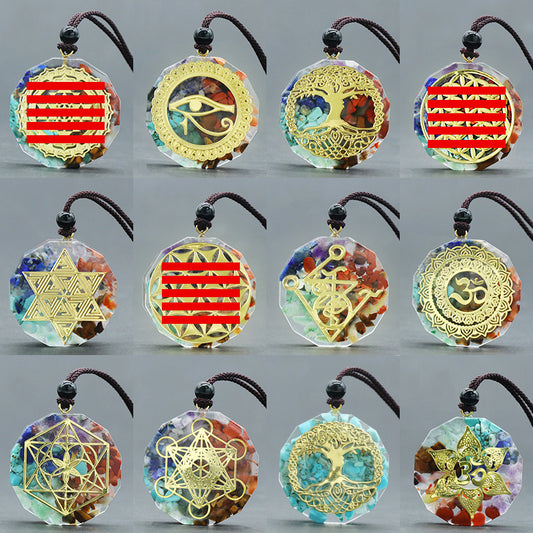 Chakra Chip Orgone Necklace