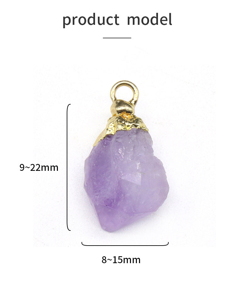 Mini Crystal Raw Pendant