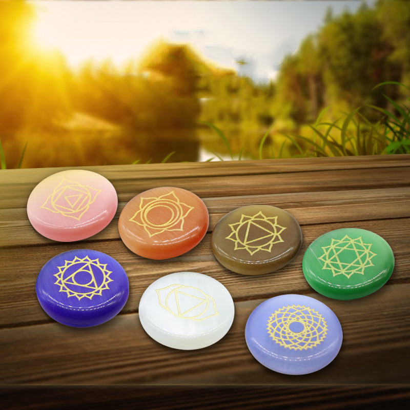 Cat Eye Chakra Mini Button