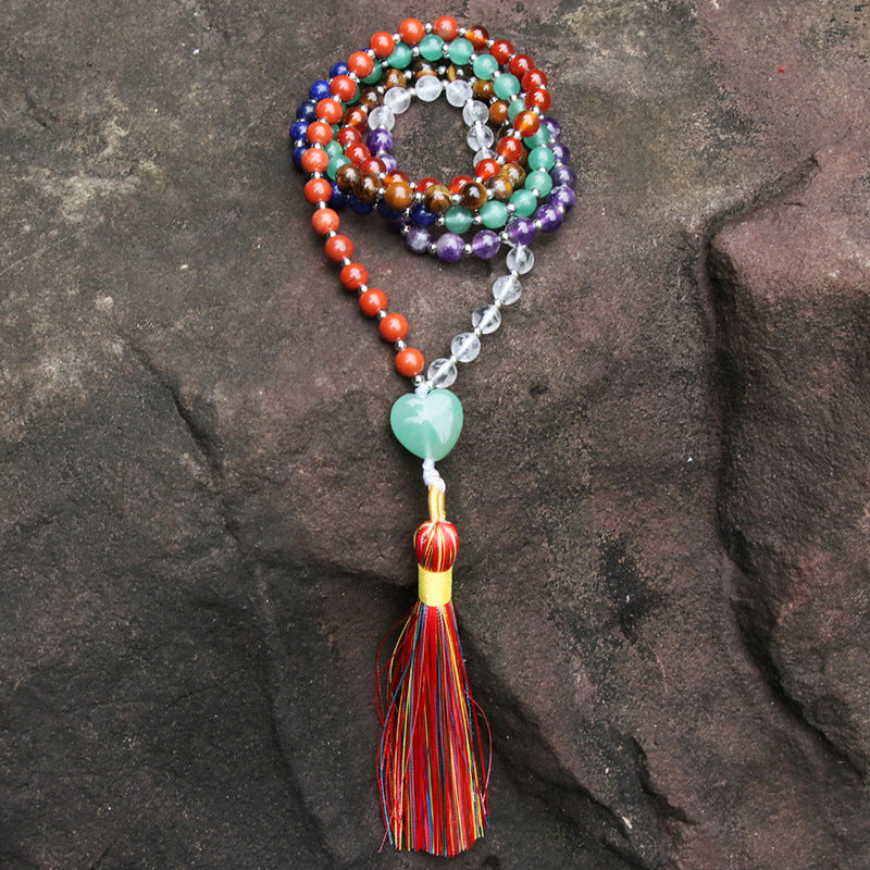 Chakra Prayer Beads Neckalce