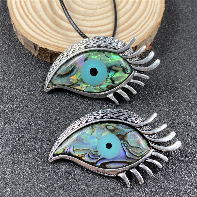 Abalone Shell Eye Brooch&Pendant