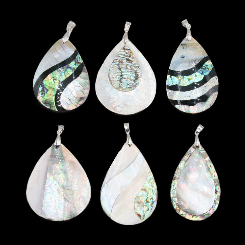 Abalone Shell Tear Drop Necklace