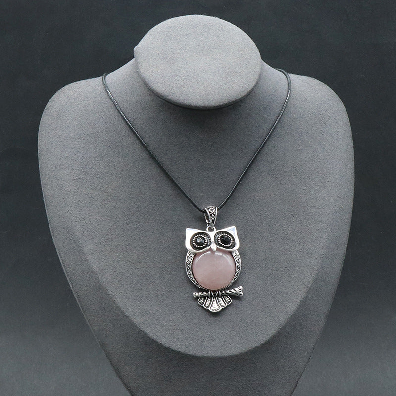 Crystal Owl Pendant