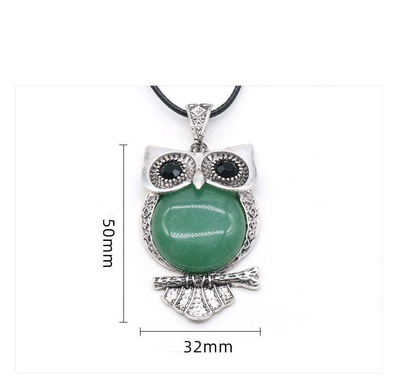 Crystal Owl Pendant