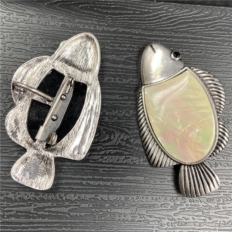 Abalone Shell Fish Brooch&Pendant