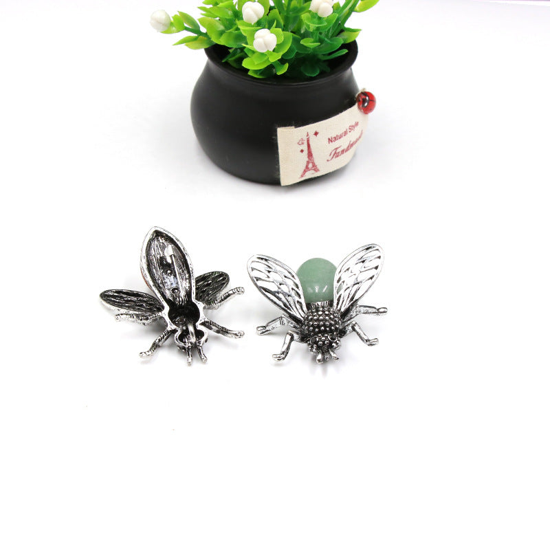 Crystal Bee Brooch&Pendant