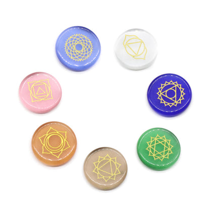 Cat Eye Chakra Mini Button