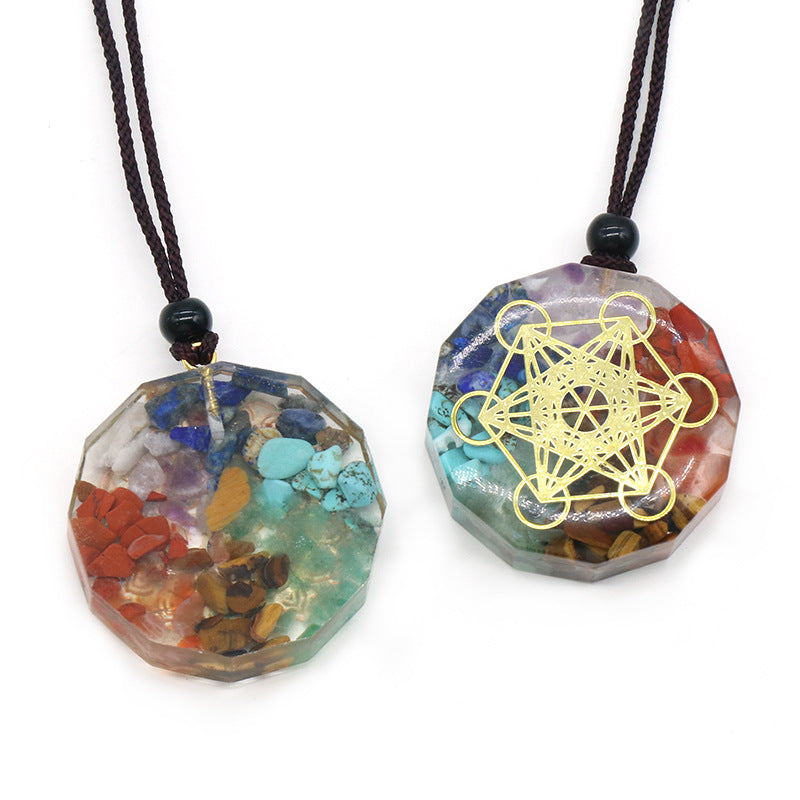 Chakra Chip Orgone Necklace