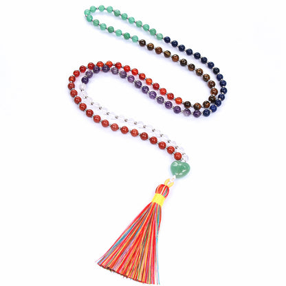 Chakra Prayer Beads Neckalce