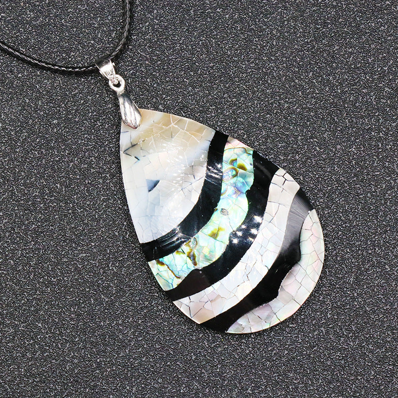 Abalone Shell Tear Drop Necklace