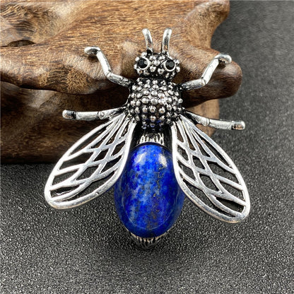 Crystal Bee Brooch&Pendant