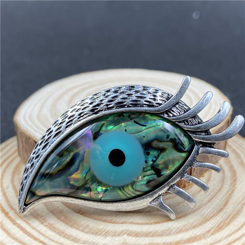 Abalone Shell Eye Brooch&Pendant