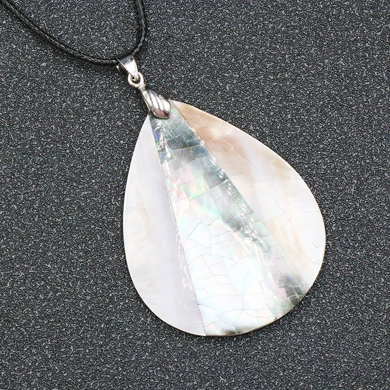 Abalone Shell Tear Drop Necklace