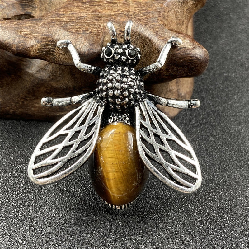 Crystal Bee Brooch&Pendant