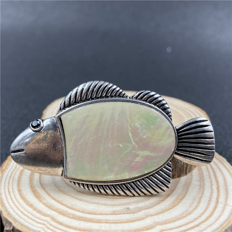 Abalone Shell Fish Brooch&Pendant