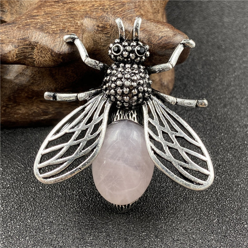 Crystal Bee Brooch&Pendant