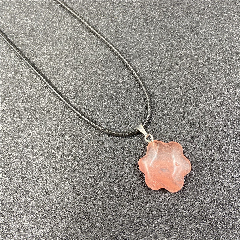 Crystal Flower Pendant