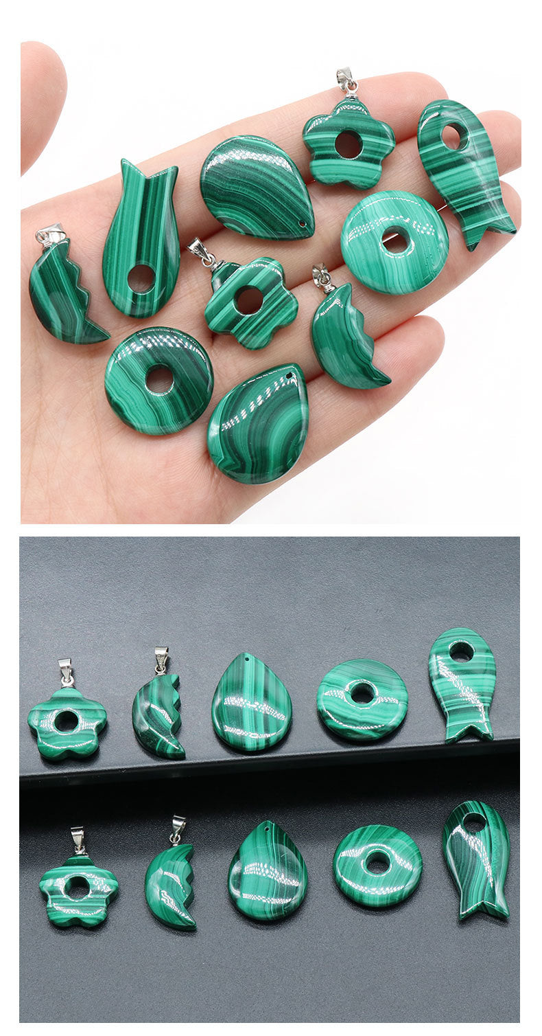 Natural Malachite Pendant